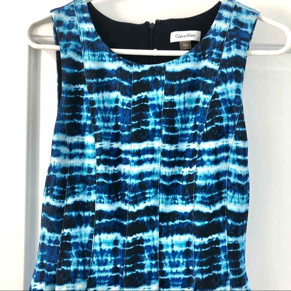 💙Calvin Klein Blue Fit and Flare Dress💙 - Picture 2 of 10